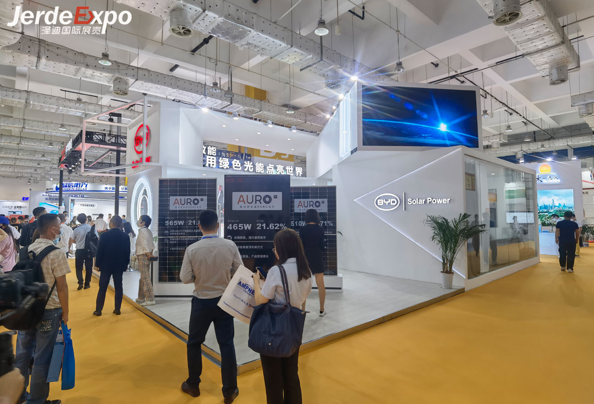 濟(jì)南太陽能展臺展會(huì)搭建案例