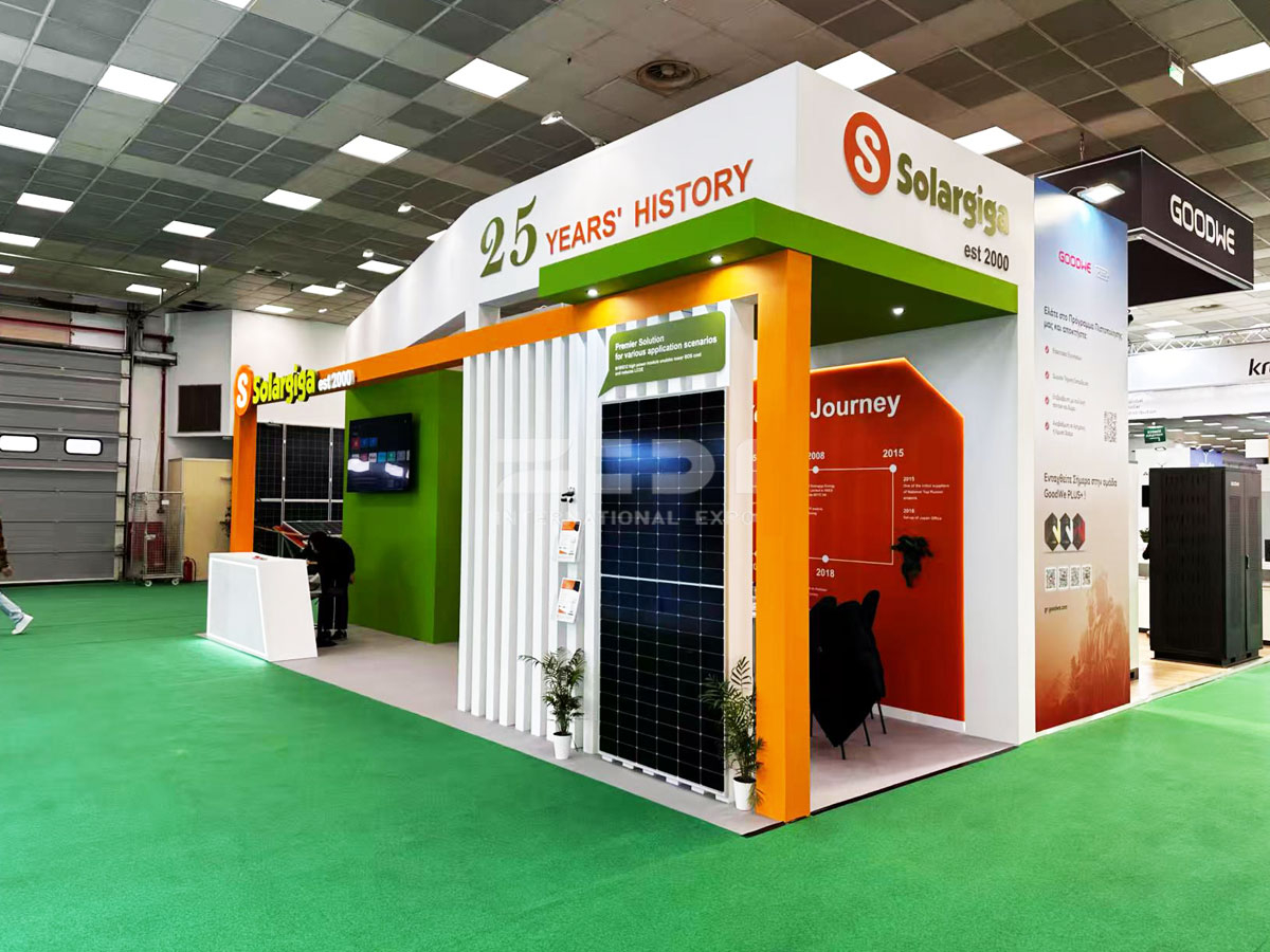 27㎡南非光伏能源展位設計